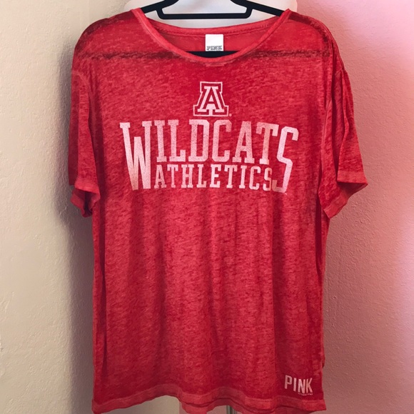PINK Victoria's Secret Tops - PINK Victoria’s Secret UofA oversized burnout tee